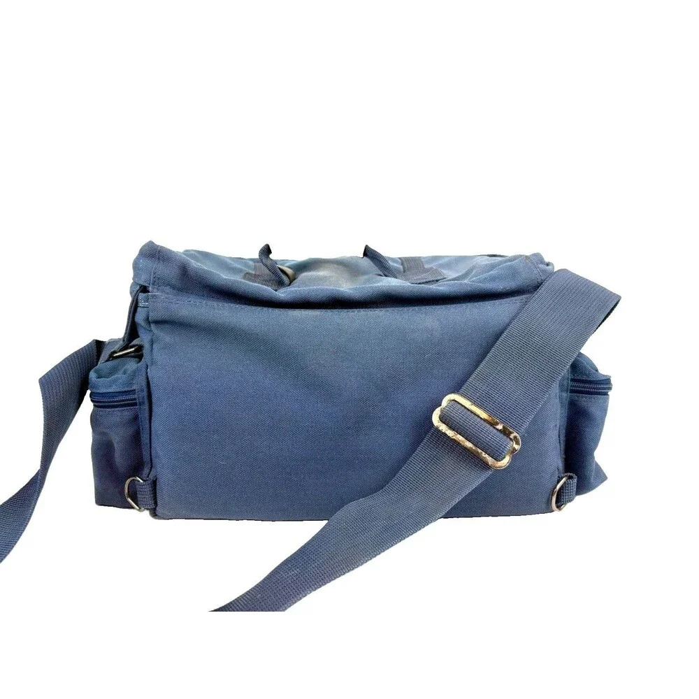 Vintage Escort Photo Travel Case LTD Edition 605 Reg. 325005 Blue Canvas/Leather